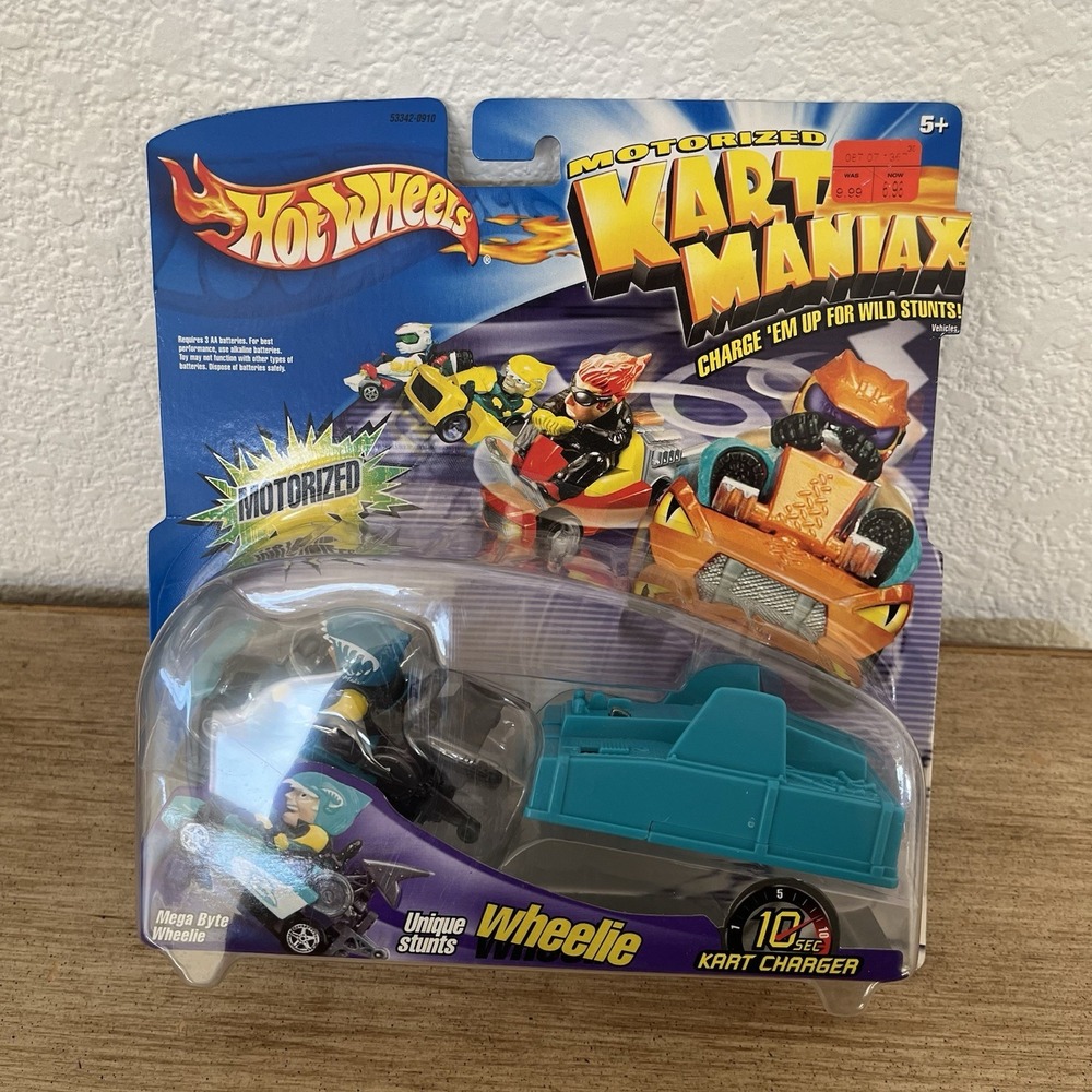 Hot Wheels - Kart Maniax - Mega Byte Wheelie New In Box